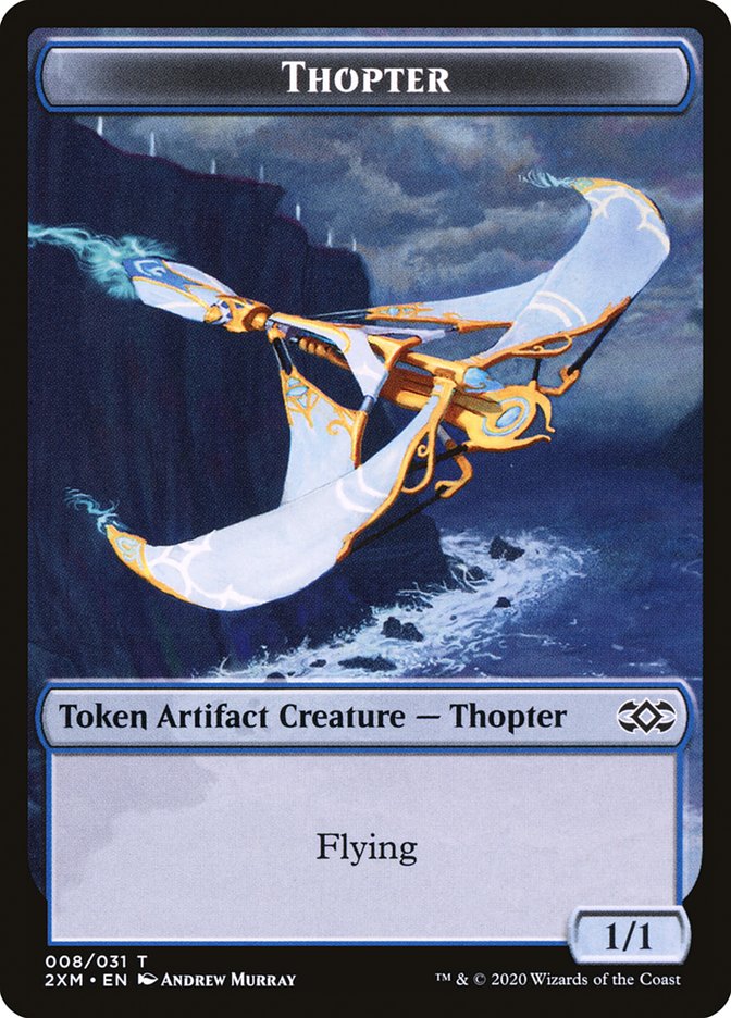 Myr (024) // Thopter (008) Double-sided Token [Double Masters Tokens] | Impulse Games and Hobbies