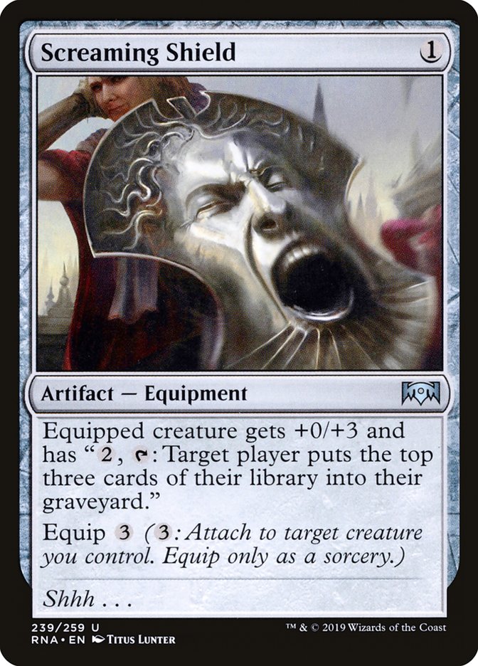 Screaming Shield [Ravnica Allegiance] | Impulse Games and Hobbies