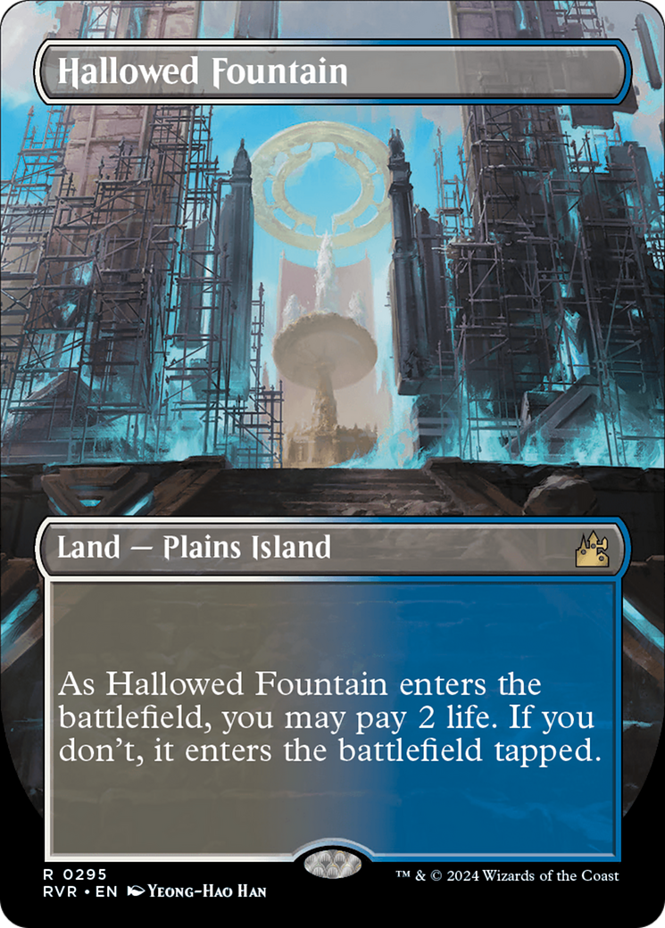 Hallowed Fountain (Borderless) [Ravnica Remastered] | Impulse Games and Hobbies