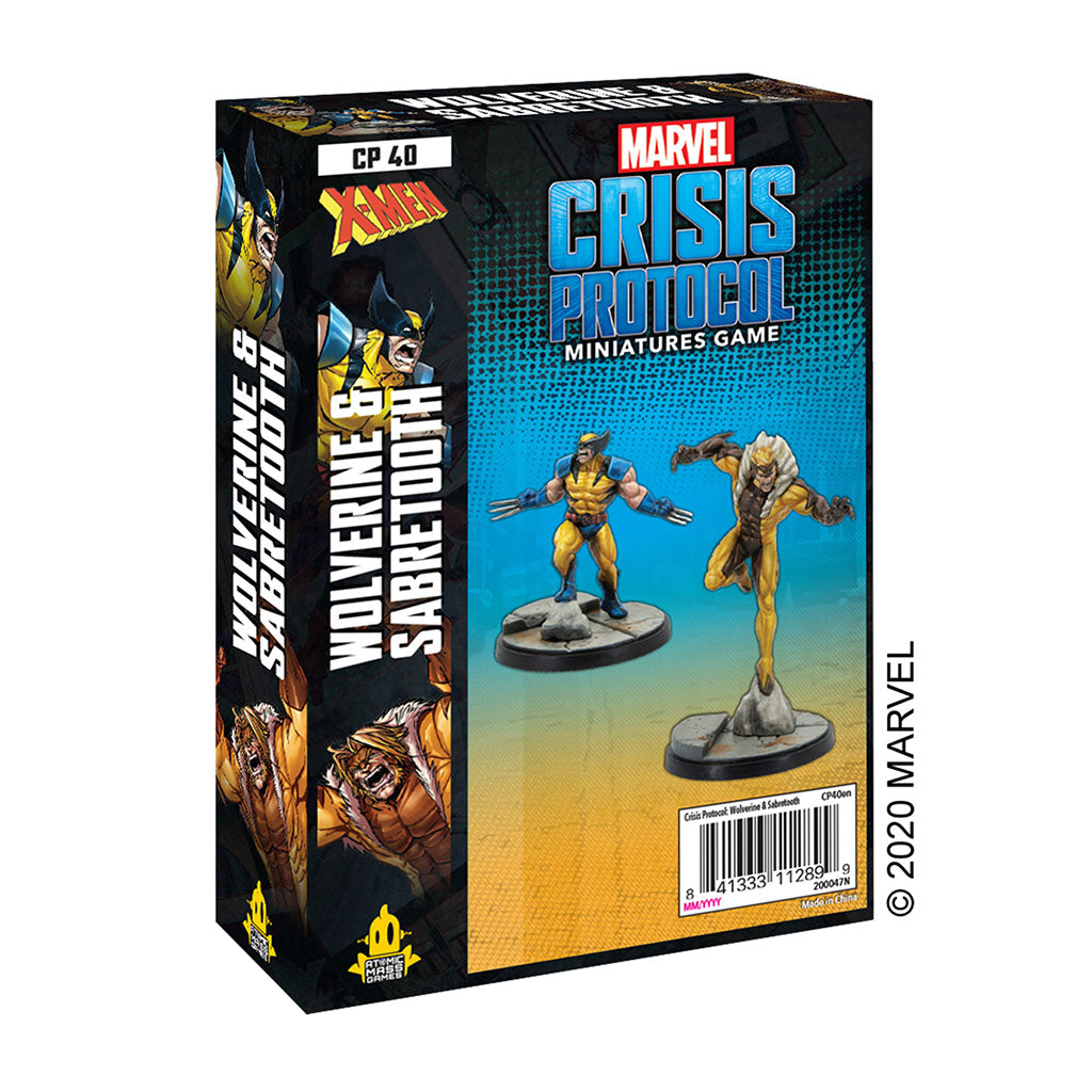 Marvel Crisis Protocol: Wolverine & Sabretooth Character Pack | Impulse Games and Hobbies