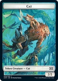 Cat // Copy Double-sided Token [Double Masters Tokens] | Impulse Games and Hobbies