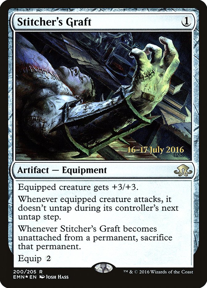 Stitcher's Graft [Eldritch Moon Prerelease Promos] | Impulse Games and Hobbies