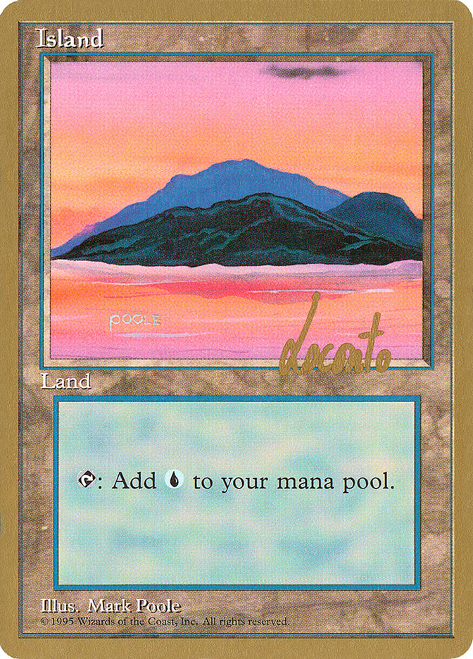 Island (ml369) (Michael Loconto) [Pro Tour Collector Set] | Impulse Games and Hobbies