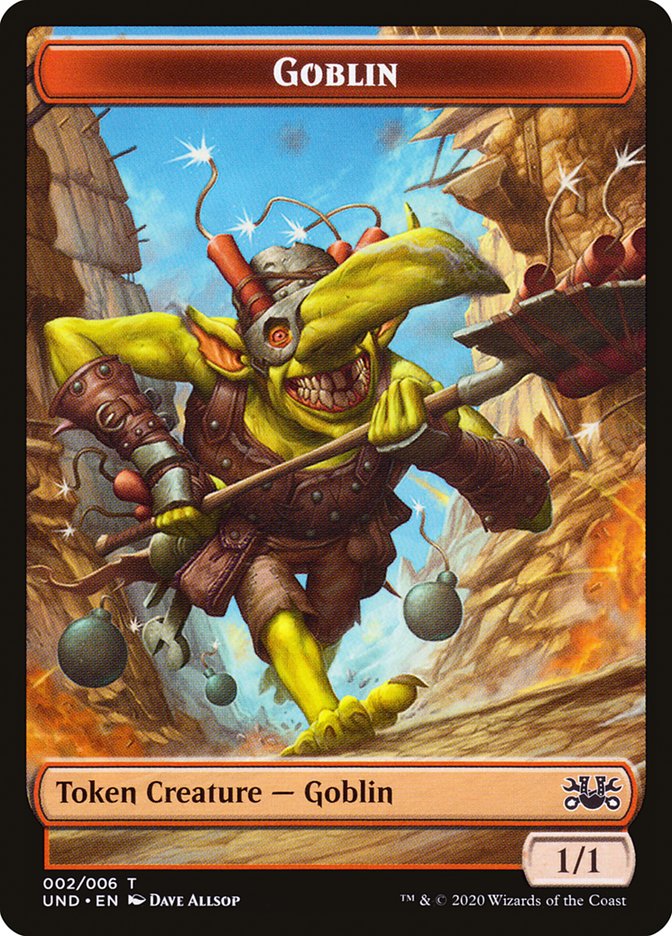 Goblin // Giant Teddy Bear Double-sided Token [Unsanctioned Tokens] | Impulse Games and Hobbies