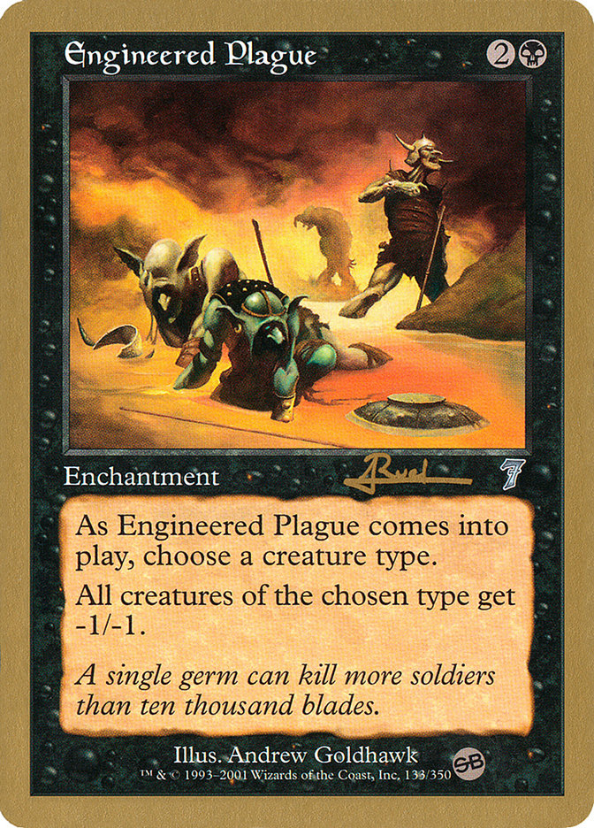 Engineered Plague (Antoine Ruel) (SB) [World Championship Decks 2001] | Impulse Games and Hobbies