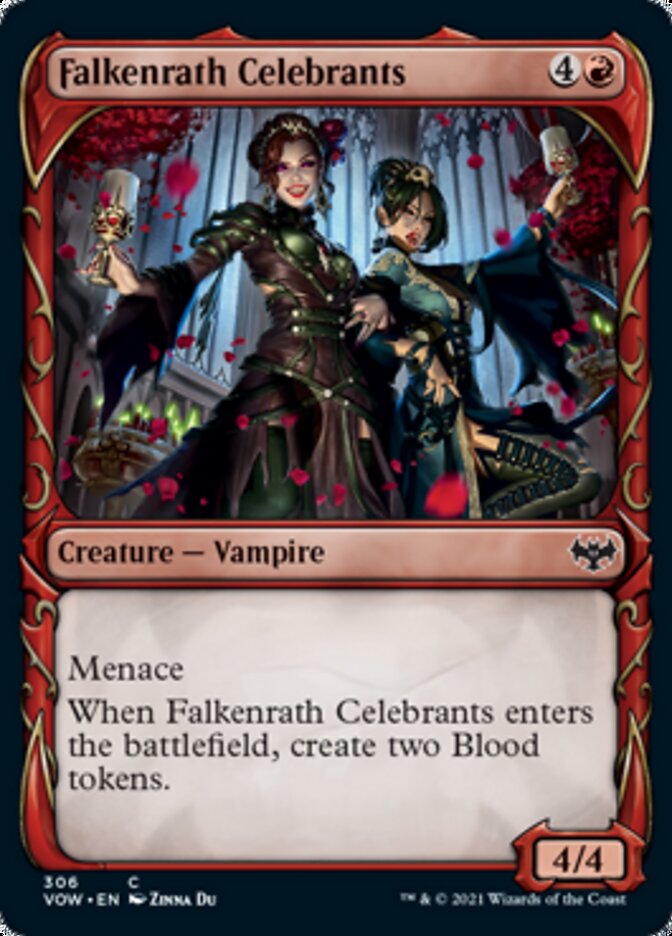 Falkenrath Celebrants (Showcase Fang Frame) [Innistrad: Crimson Vow] | Impulse Games and Hobbies