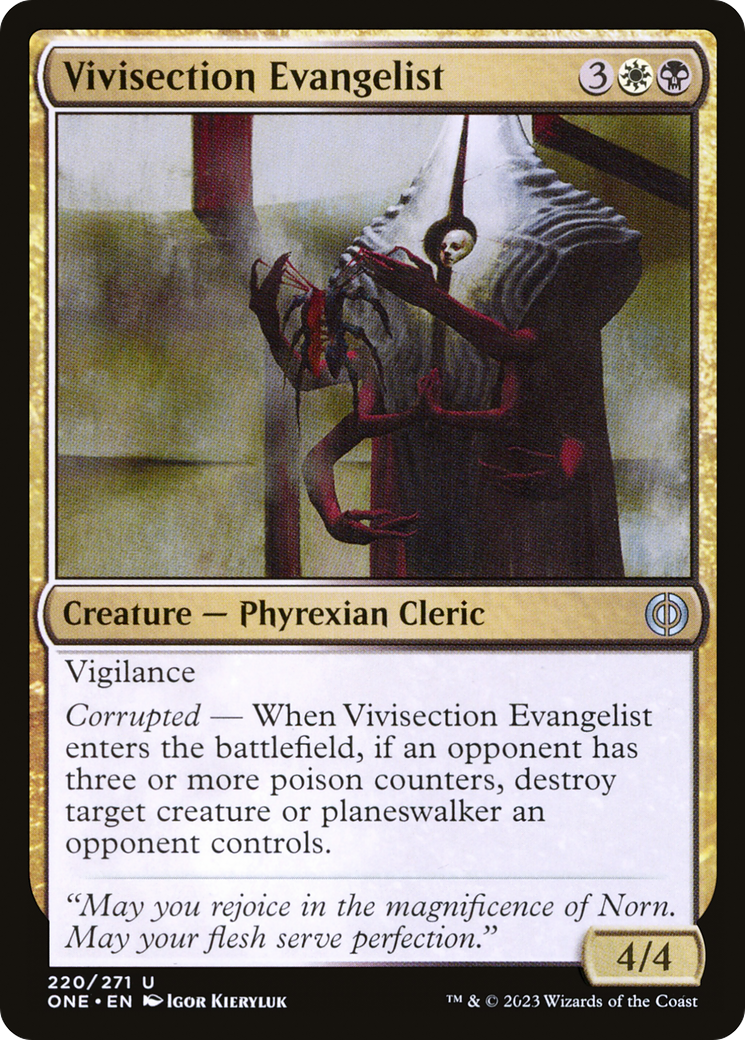 Vivisection Evangelist [Phyrexia: All Will Be One] | Impulse Games and Hobbies