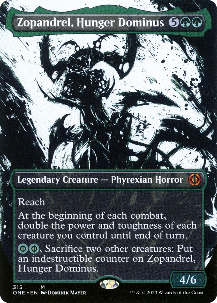 Zopandrel, Hunger Dominus (Borderless Ichor) [Phyrexia: All Will Be One] | Impulse Games and Hobbies