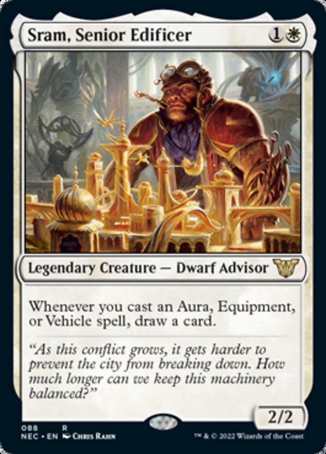Sram, Senior Edificer [Kamigawa: Neon Dynasty Commander] | Impulse Games and Hobbies