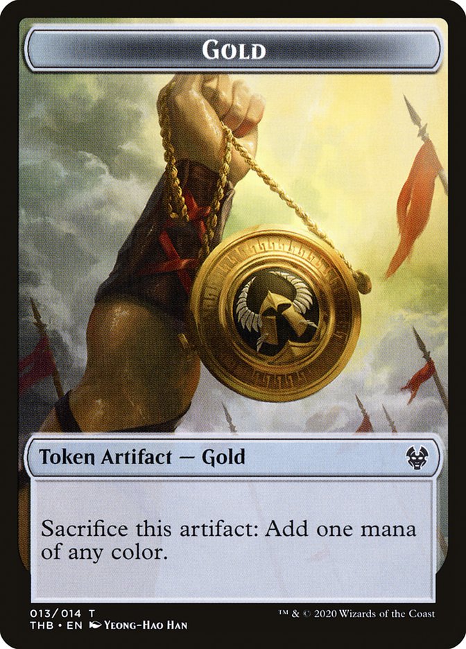 Gold Token [Theros Beyond Death Tokens] | Impulse Games and Hobbies