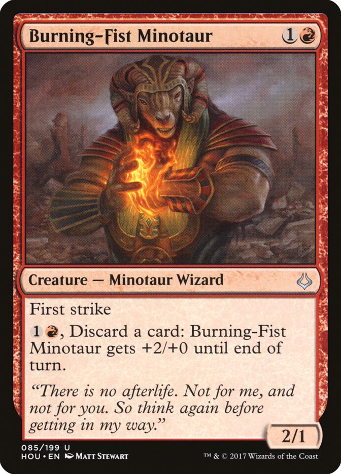 Burning-Fist Minotaur [Hour of Devastation] | Impulse Games and Hobbies