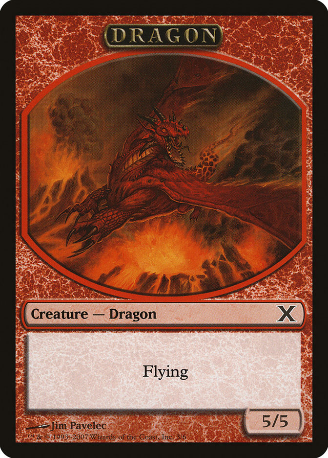 Dragon Token [Tenth Edition Tokens] | Impulse Games and Hobbies