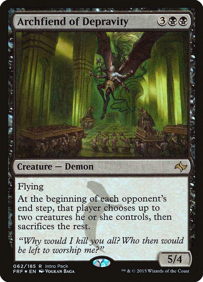 Archfiend of Depravity (Intro Pack) [Fate Reforged Promos] | Impulse Games and Hobbies