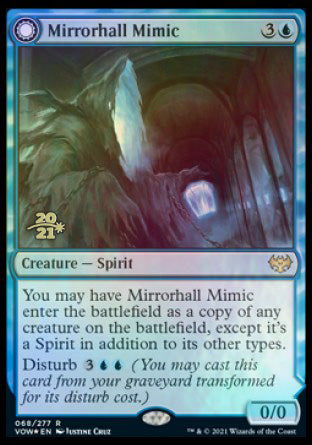 Mirrorhall Mimic // Ghastly Mimicry [Innistrad: Crimson Vow Prerelease Promos] | Impulse Games and Hobbies