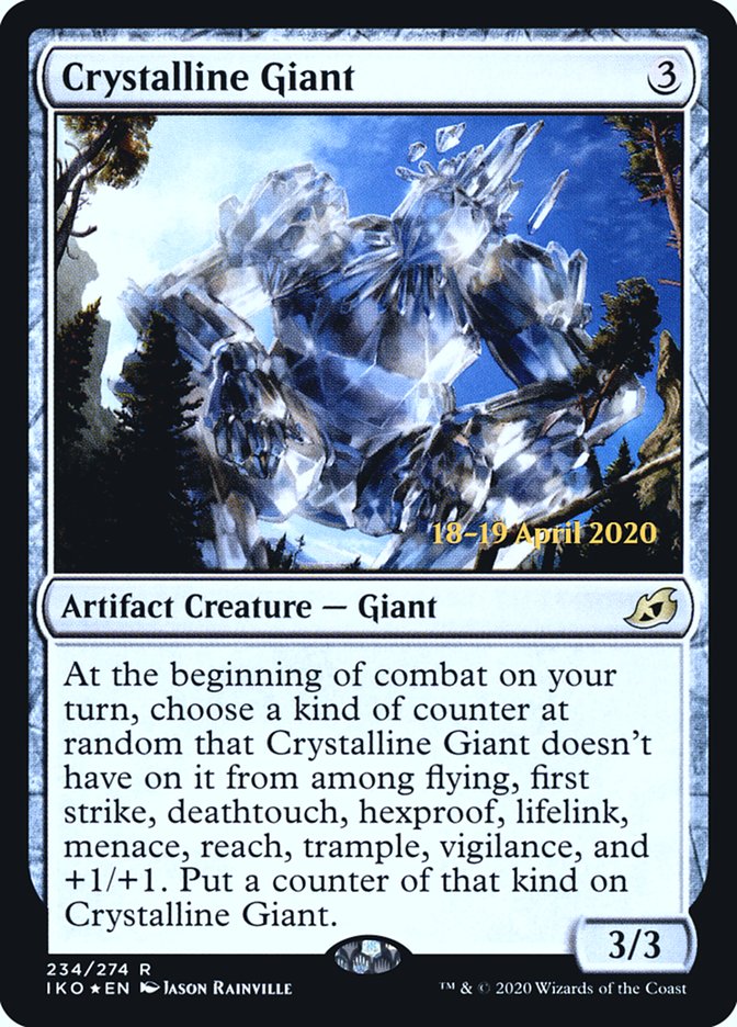 Crystalline Giant  [Ikoria: Lair of Behemoths Prerelease Promos] | Impulse Games and Hobbies