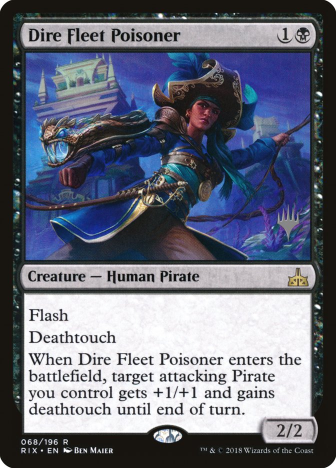 Dire Fleet Poisoner (Promo Pack) [Rivals of Ixalan Promos] | Impulse Games and Hobbies