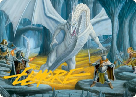 Cave of the Frost Dragon Art Card (Gold-Stamped Signature) [Dungeons & Dragons: Adventures in the Forgotten Realms Art Series] | Impulse Games and Hobbies