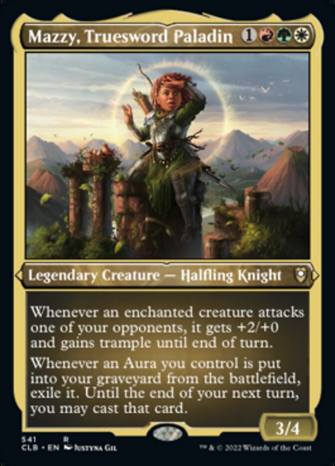 Mazzy, Truesword Paladin (Foil Etched) [Commander Legends: Battle for Baldur's Gate] | Impulse Games and Hobbies