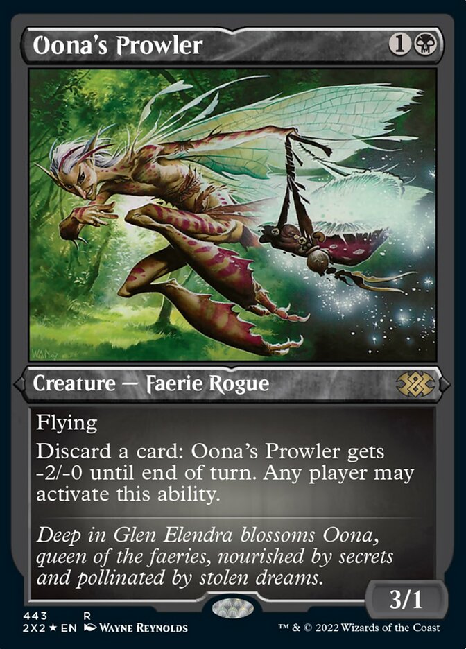 Oona's Prowler (Foil Etched) [Double Masters 2022] | Impulse Games and Hobbies