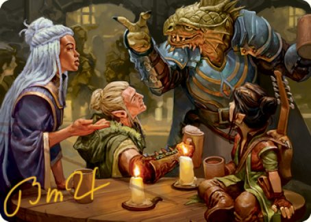 You Meet in a Tavern Art Card (Gold-Stamped Signature) [Dungeons & Dragons: Adventures in the Forgotten Realms Art Series] | Impulse Games and Hobbies