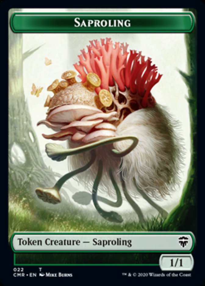 Illusion // Saproling Token [Commander Legends Tokens] | Impulse Games and Hobbies