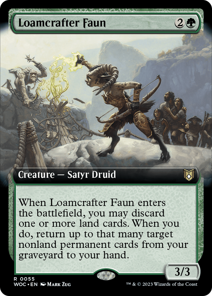 Loamcrafter Faun (Extended Art) [Wilds of Eldraine Commander] | Impulse Games and Hobbies