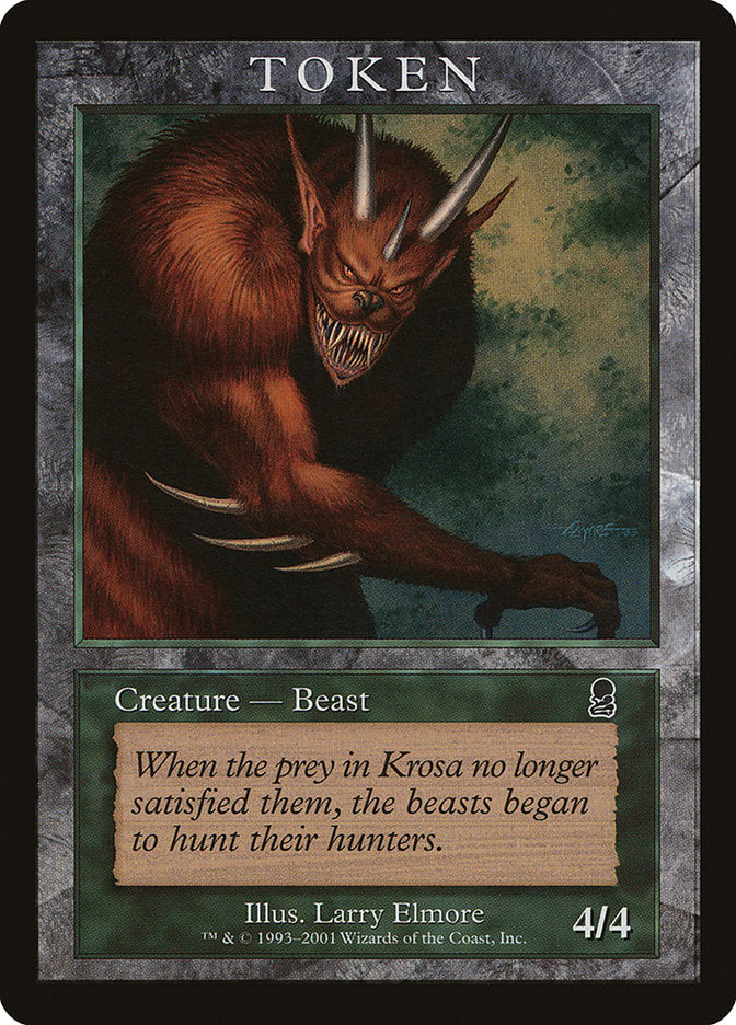 Beast Token [Magic Player Rewards 2001] | Impulse Games and Hobbies