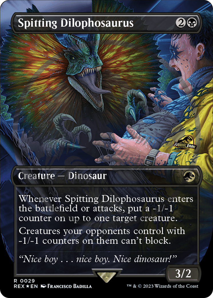 Spitting Dilophosaurus Emblem (Borderless) [Jurassic World Collection Tokens] | Impulse Games and Hobbies