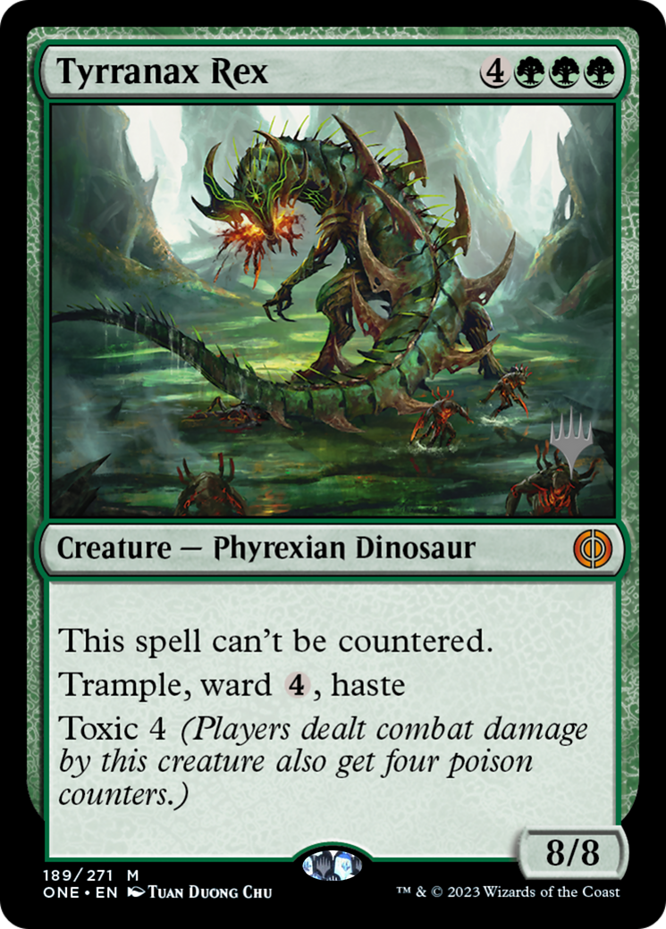 Tyrranax Rex (Promo Pack) [Phyrexia: All Will Be One Promos] | Impulse Games and Hobbies