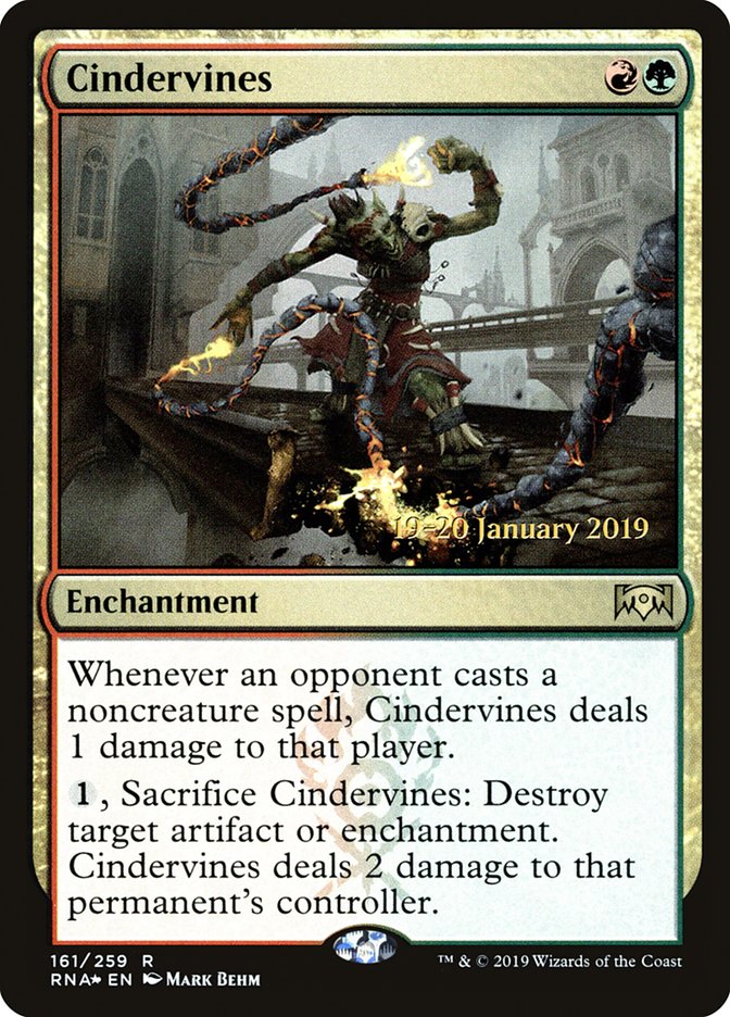 Cindervines [Ravnica Allegiance Prerelease Promos] | Impulse Games and Hobbies