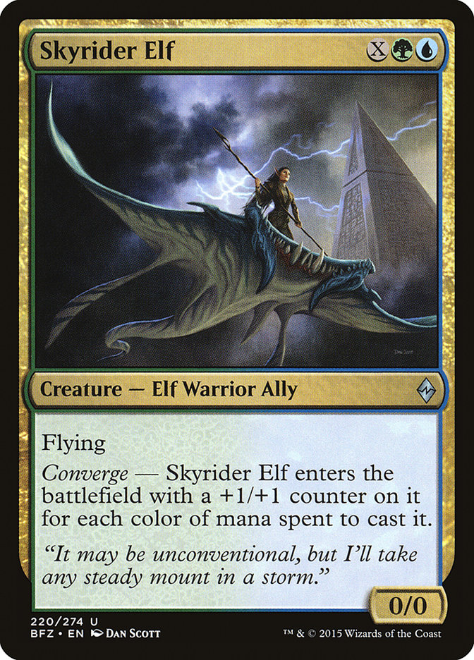 Skyrider Elf [Battle for Zendikar] | Impulse Games and Hobbies