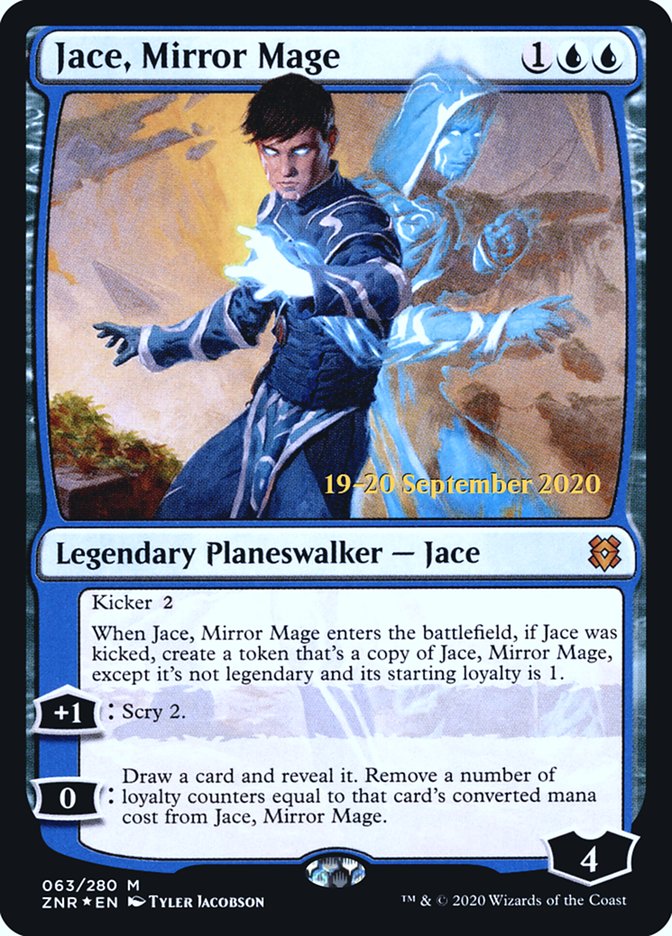 Jace, Mirror Mage  [Zendikar Rising Prerelease Promos] | Impulse Games and Hobbies