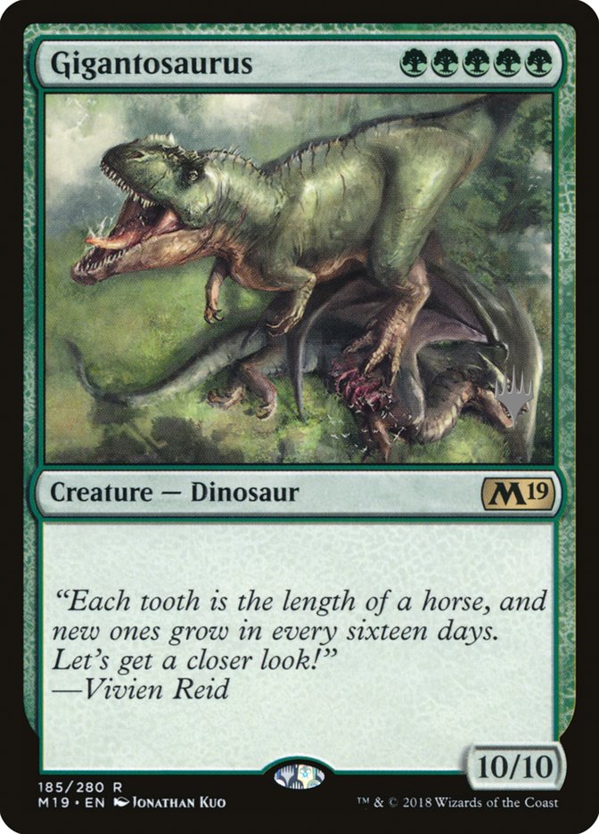 Gigantosaurus (Promo Pack) [Core Set 2019 Promos] | Impulse Games and Hobbies