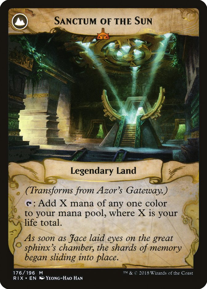 Azor's Gateway // Sanctum of the Sun [Rivals of Ixalan] | Impulse Games and Hobbies
