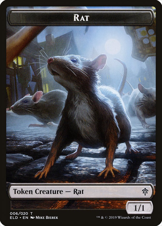 Rat [Throne of Eldraine Tokens] | Impulse Games and Hobbies