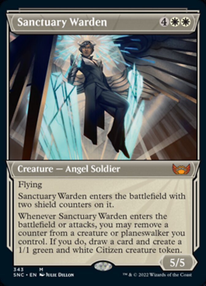 Sanctuary Warden (Showcase Art Deco) [Streets of New Capenna] | Impulse Games and Hobbies