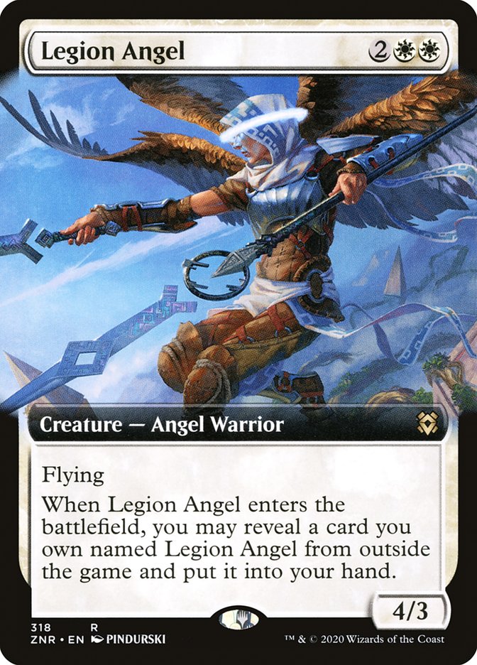 Legion Angel (Extended Art) [Zendikar Rising] | Impulse Games and Hobbies