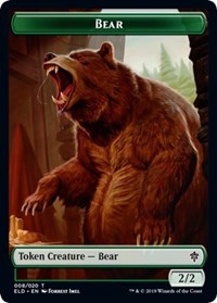 Bear // Food (17) Double-sided Token [Throne of Eldraine Tokens] | Impulse Games and Hobbies