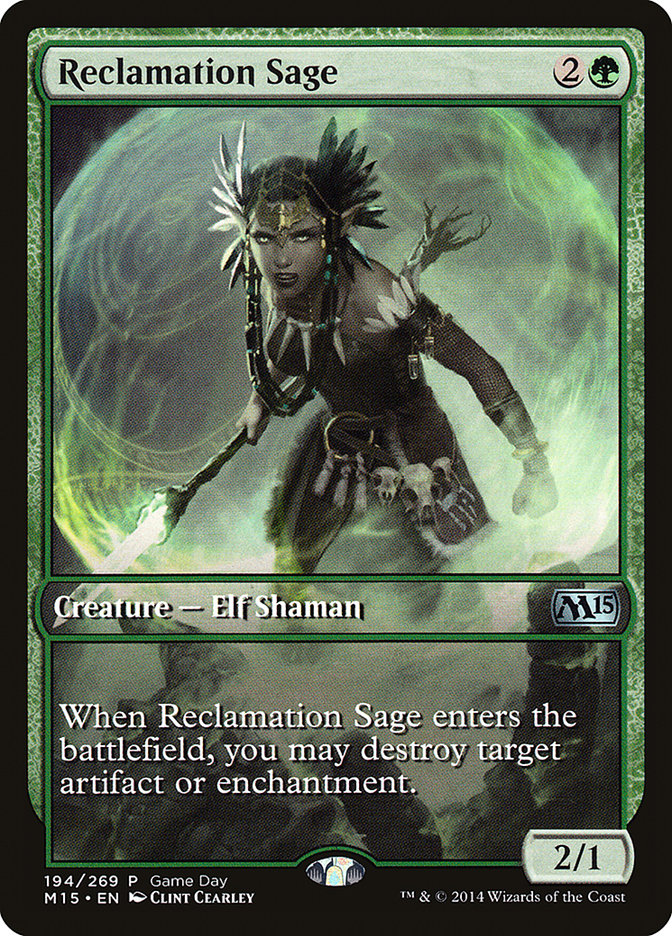 Reclamation Sage (Game Day) [Magic 2015 Promos] | Impulse Games and Hobbies