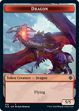 Dragon // Dragon Double-Sided Token [Starter Commander Decks] | Impulse Games and Hobbies