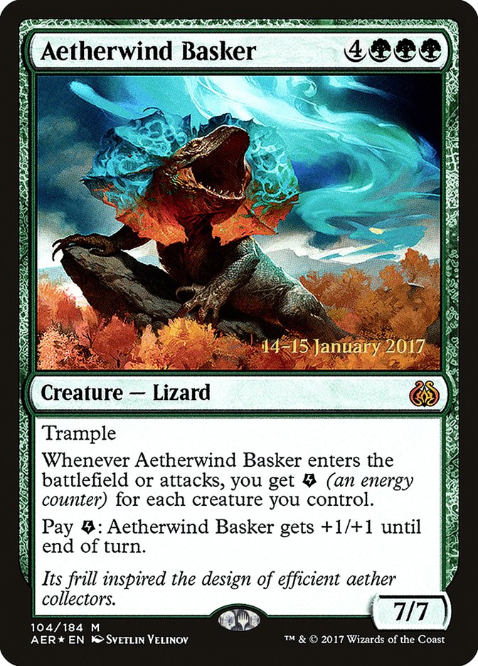 Aetherwind Basker [Aether Revolt Prerelease Promos] | Impulse Games and Hobbies