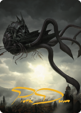 Nautiloid Ship Art Card (Gold-Stamped Signature) [Commander Legends: Battle for Baldur's Gate Art Series] | Impulse Games and Hobbies