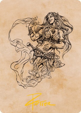 Djinni Windseer (Showcase) Art Card (Gold-Stamped Signature) [Dungeons & Dragons: Adventures in the Forgotten Realms Art Series] | Impulse Games and Hobbies