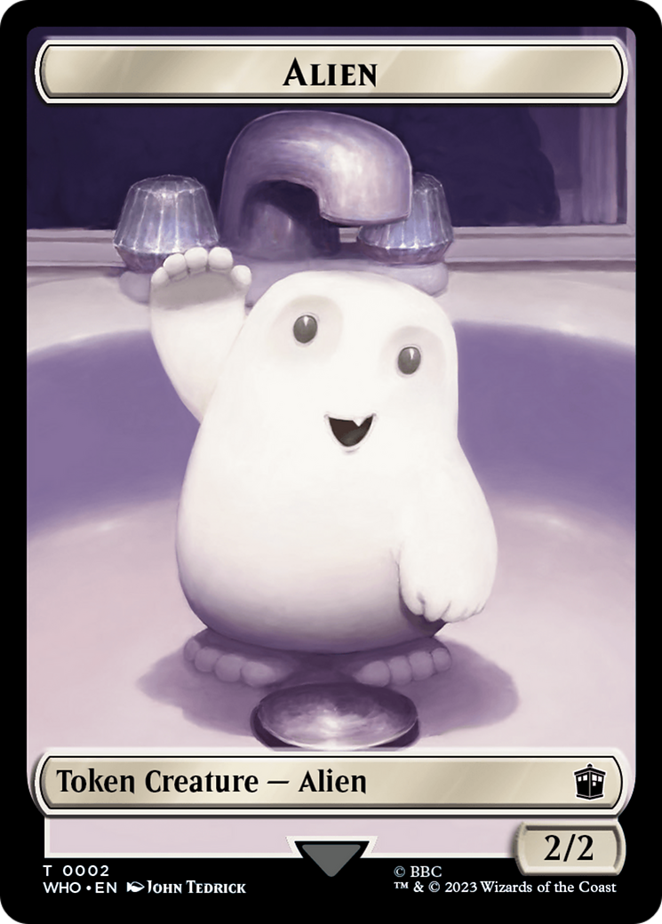 Copy // Alien Double-Sided Token [Doctor Who Tokens] | Impulse Games and Hobbies