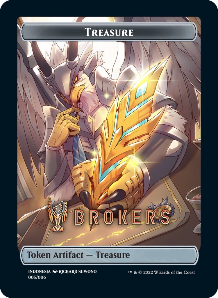 Treasure Token (Brokers) (Southeast Asia Artists) [Streets of New Capenna Tokens] | Impulse Games and Hobbies