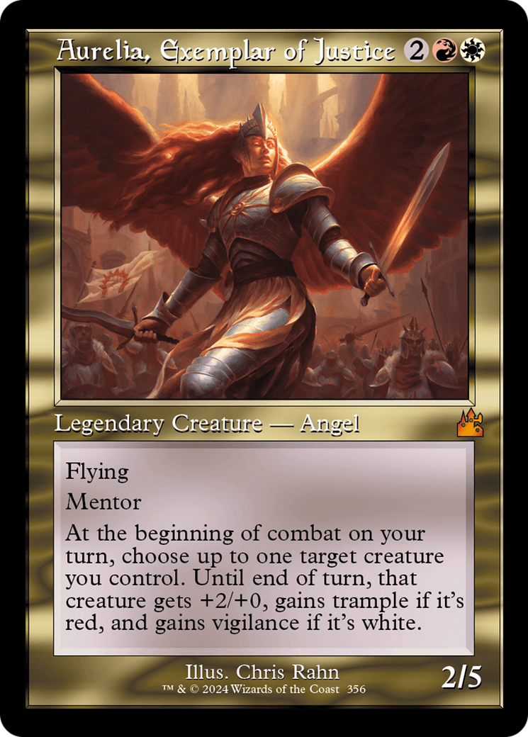 Aurelia, Exemplar of Justice (Retro) [Ravnica Remastered] | Impulse Games and Hobbies