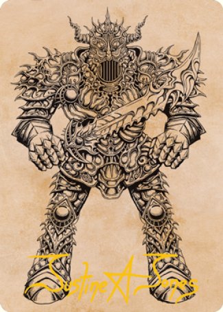 Iron Golem (Showcase) Art Card (Gold-Stamped Signature) [Dungeons & Dragons: Adventures in the Forgotten Realms Art Series] | Impulse Games and Hobbies