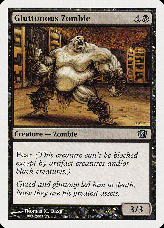 Gluttonous Zombie [Eighth Edition] | Impulse Games and Hobbies