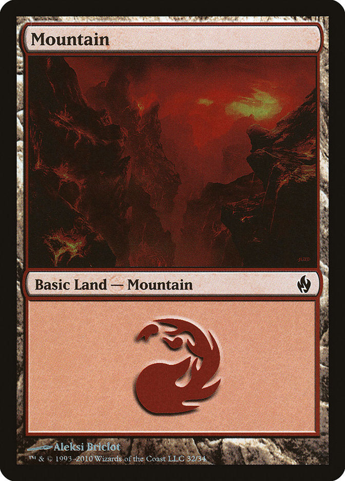 Mountain (32) [Premium Deck Series: Fire and Lightning] | Impulse Games and Hobbies