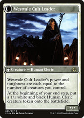 Hanweir Militia Captain // Westvale Cult Leader [Shadows over Innistrad Prerelease Promos] | Impulse Games and Hobbies